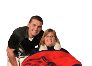 Ryan Zimmerman with his mother