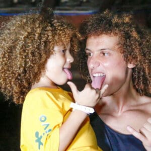 David Luiz with his Son David Luiz Jr
