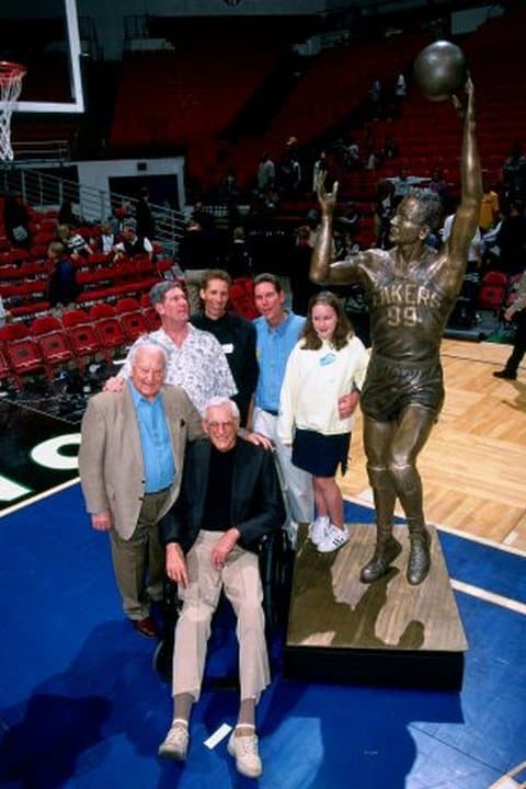 George Mikan With His Family