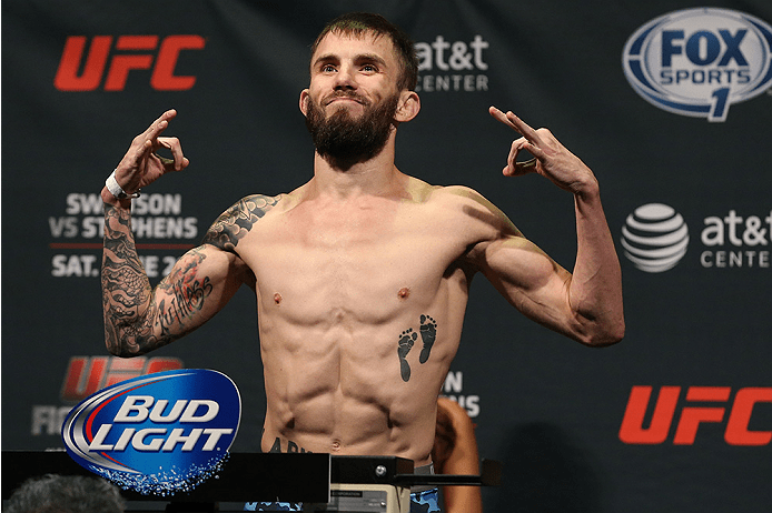 Johnny Bedford at UFC Fight Night 51 weigh ins