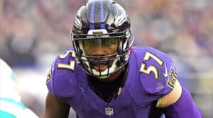 A member of the Baltimore Ravens