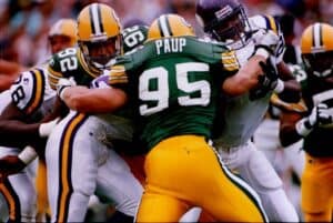 Bryce Paup is playing for The Green Bay Packers