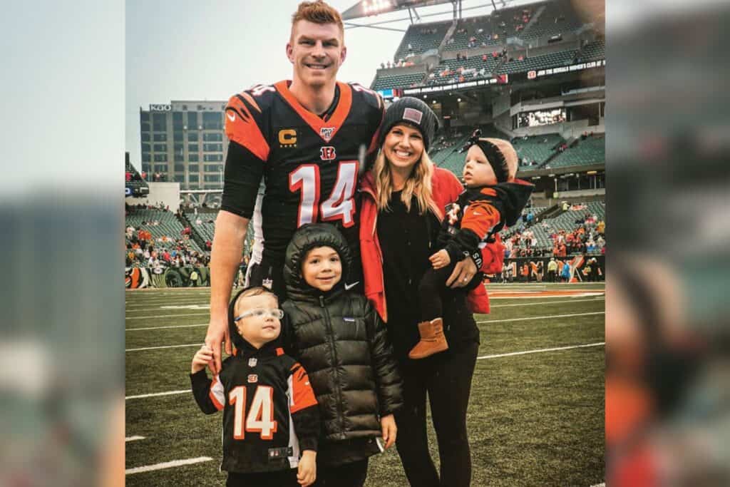Andy with his family and children
