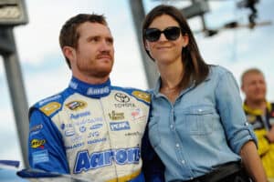 Brian Vickers with his wife