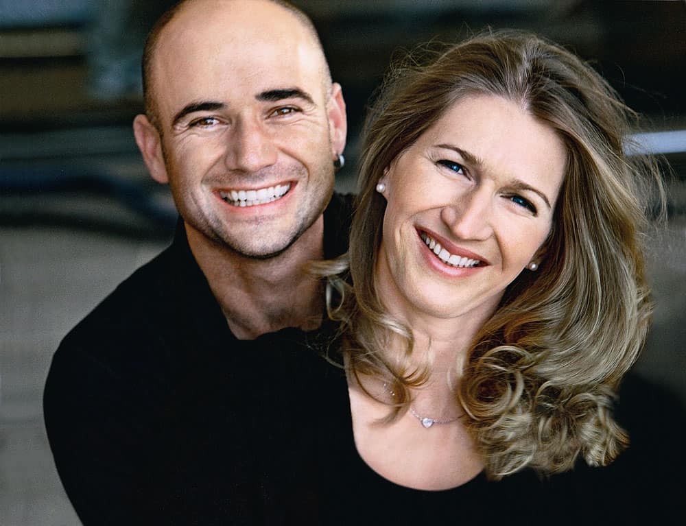 Agassi and Steffi Graf