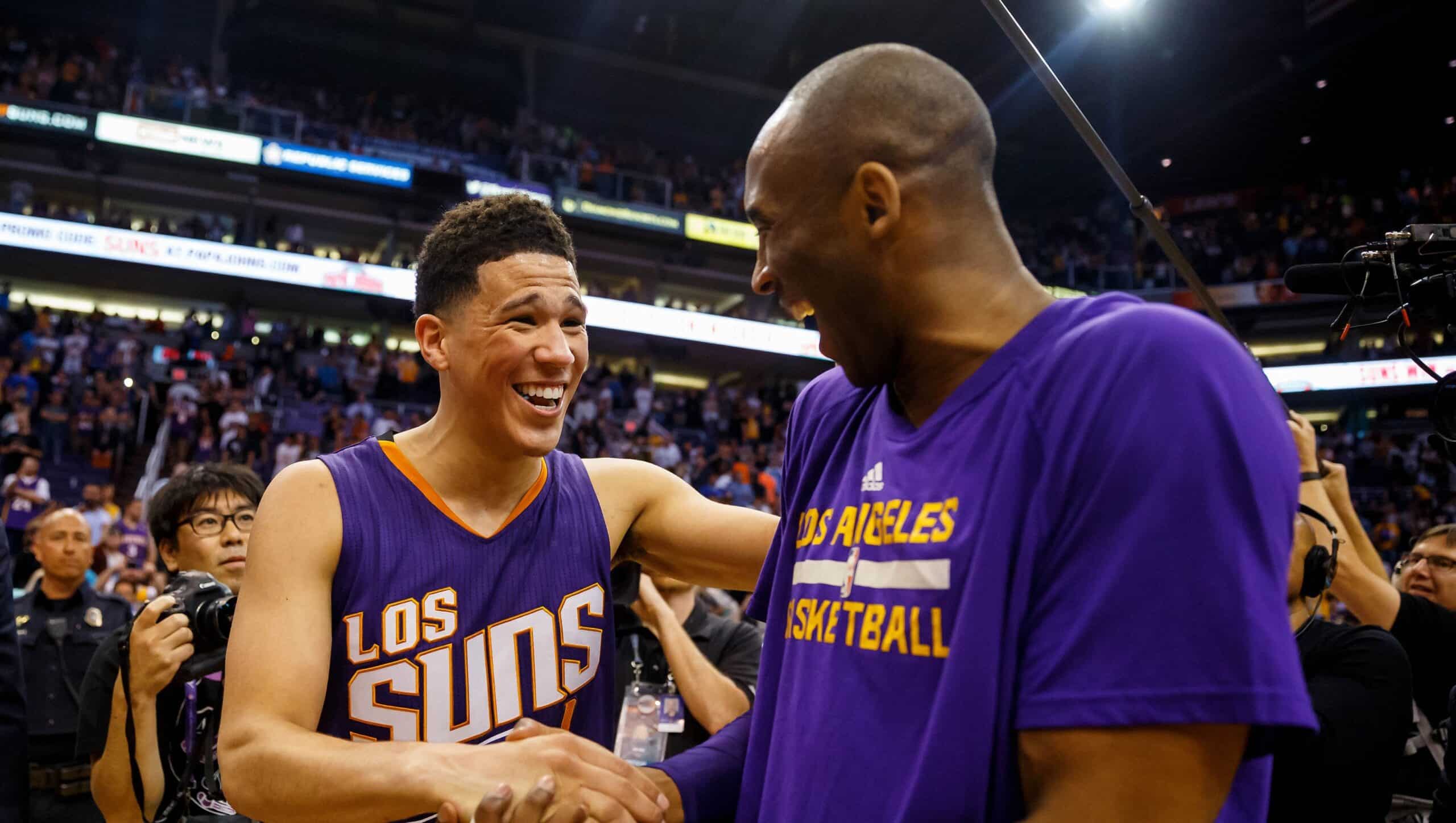 Devin Booker With Kobe Bryant