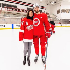 Dylan larkin with his mother