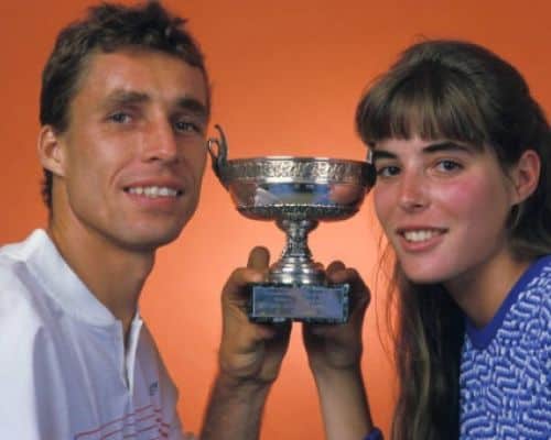 Lendl's wife Samantha Frenkel