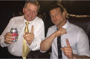 John Hodger Laurinaitis enjoying with friend