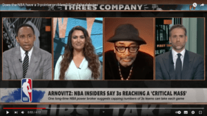 Spike Lee, Stephen A. Smith and Max Kellerman on ESPN's First Take