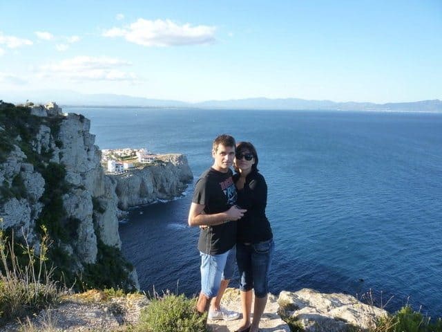 Vilanova with his wife