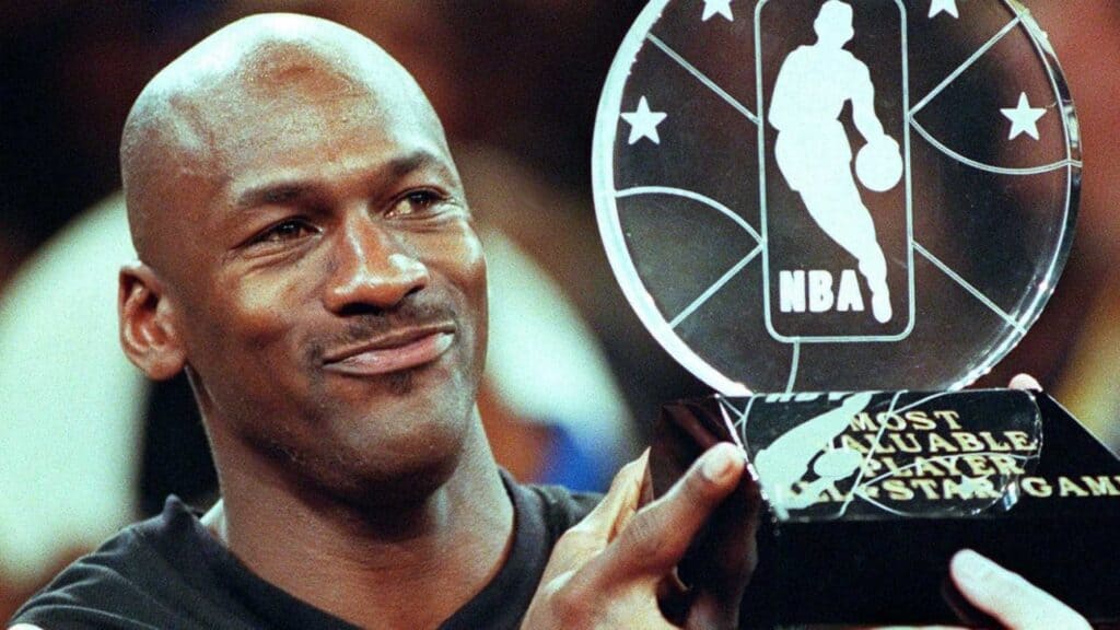 Sixth times NBA championship holder Michael Jordan