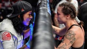 Amanda Nunes and Nina Ansaroff