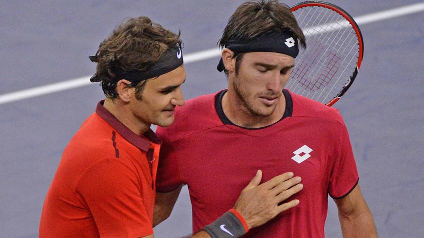 Sanghai Loss- Leonardo with Roger Federer