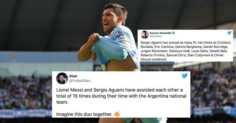 Twitter reacts as Manchester City announce Sergio Aguero's departure