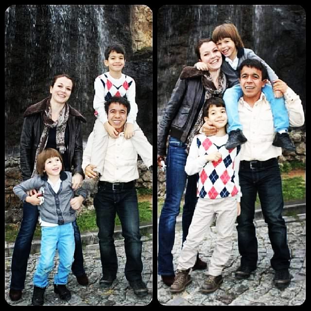 Halil Mutlu with his family