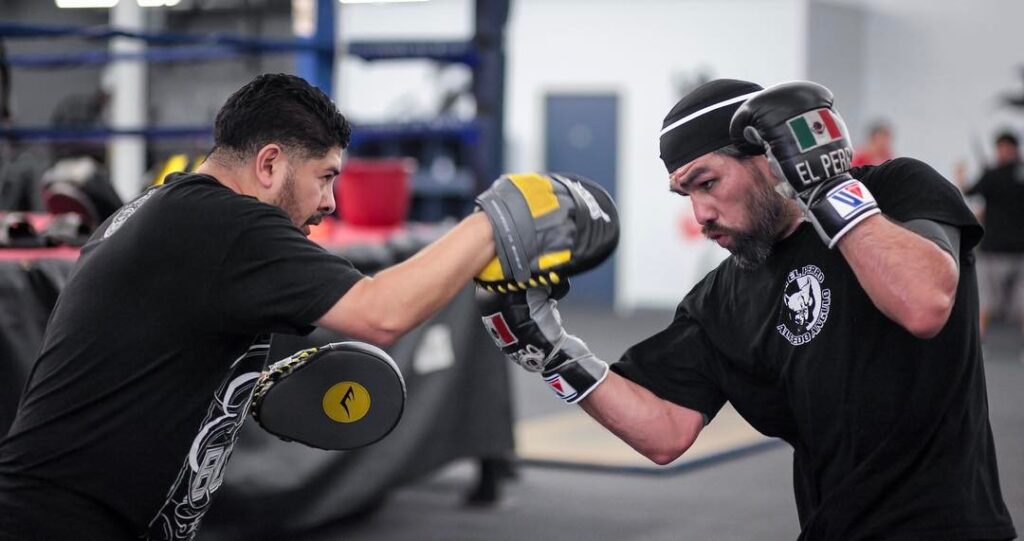 Alfredo during a training