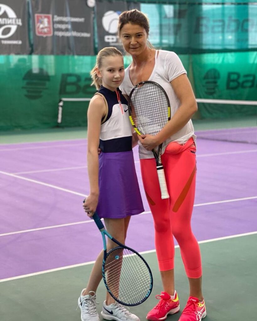 Dinara Safina with Alina Yuneva