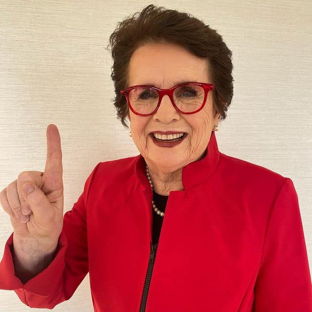 Former tennis player, Billie Jean King