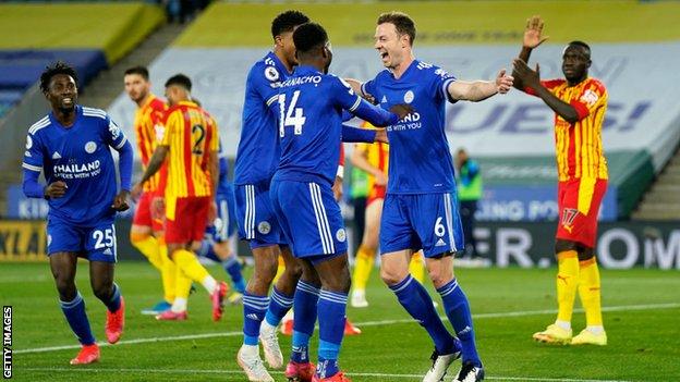 Leicester opened up a four-point gap (Source BBC)