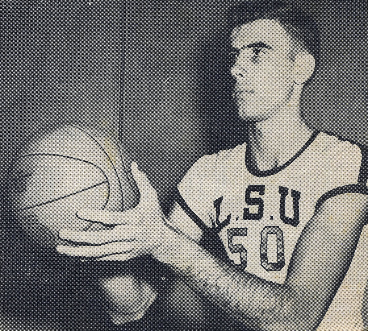 Bob Pettit In 50 Number Jersey