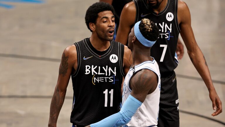 Nets Kyrie Irving Lakers Dennis-Schroder ejected after heated third quarter