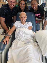Tiana during her cancer treatment 