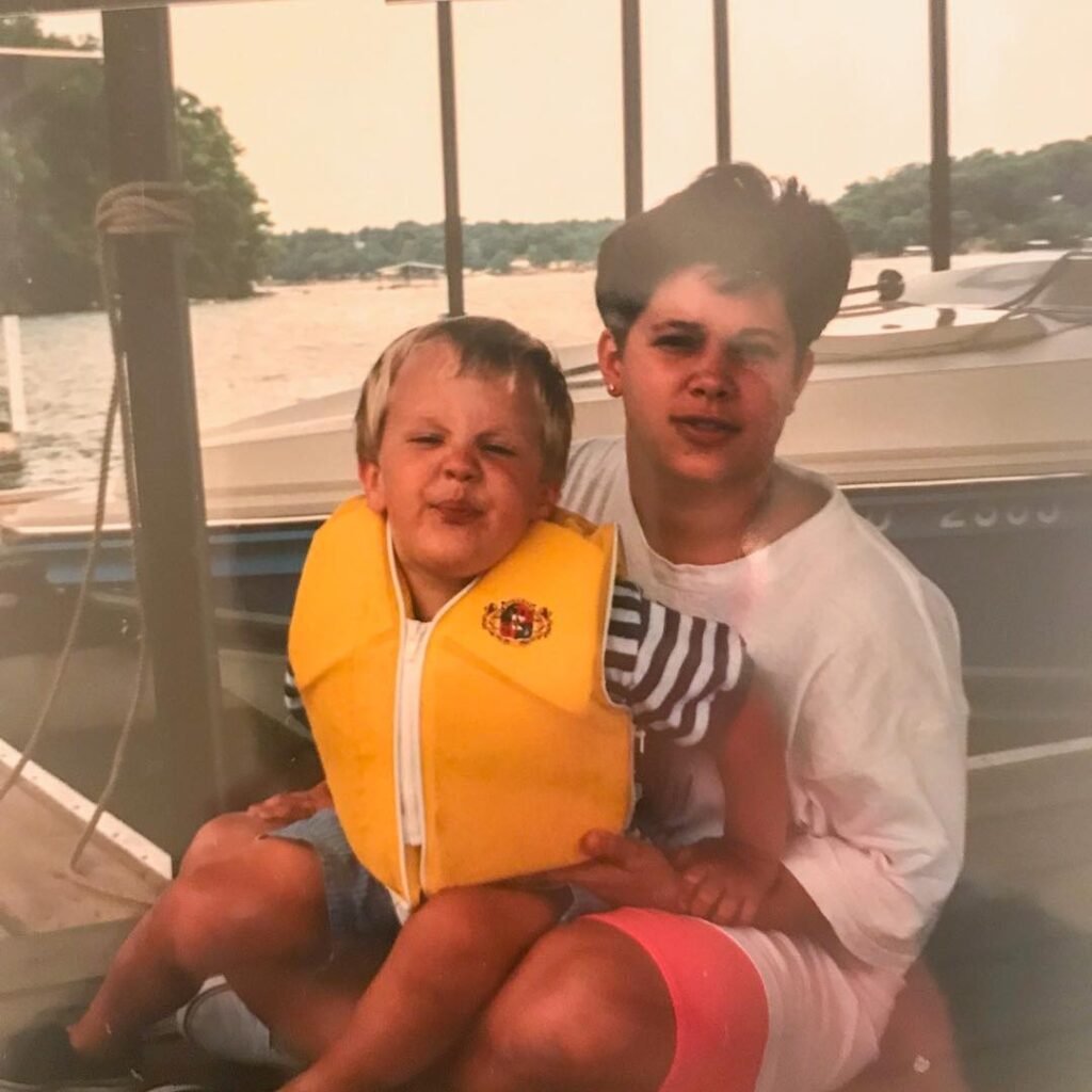 Blaine Gabbert with his mother