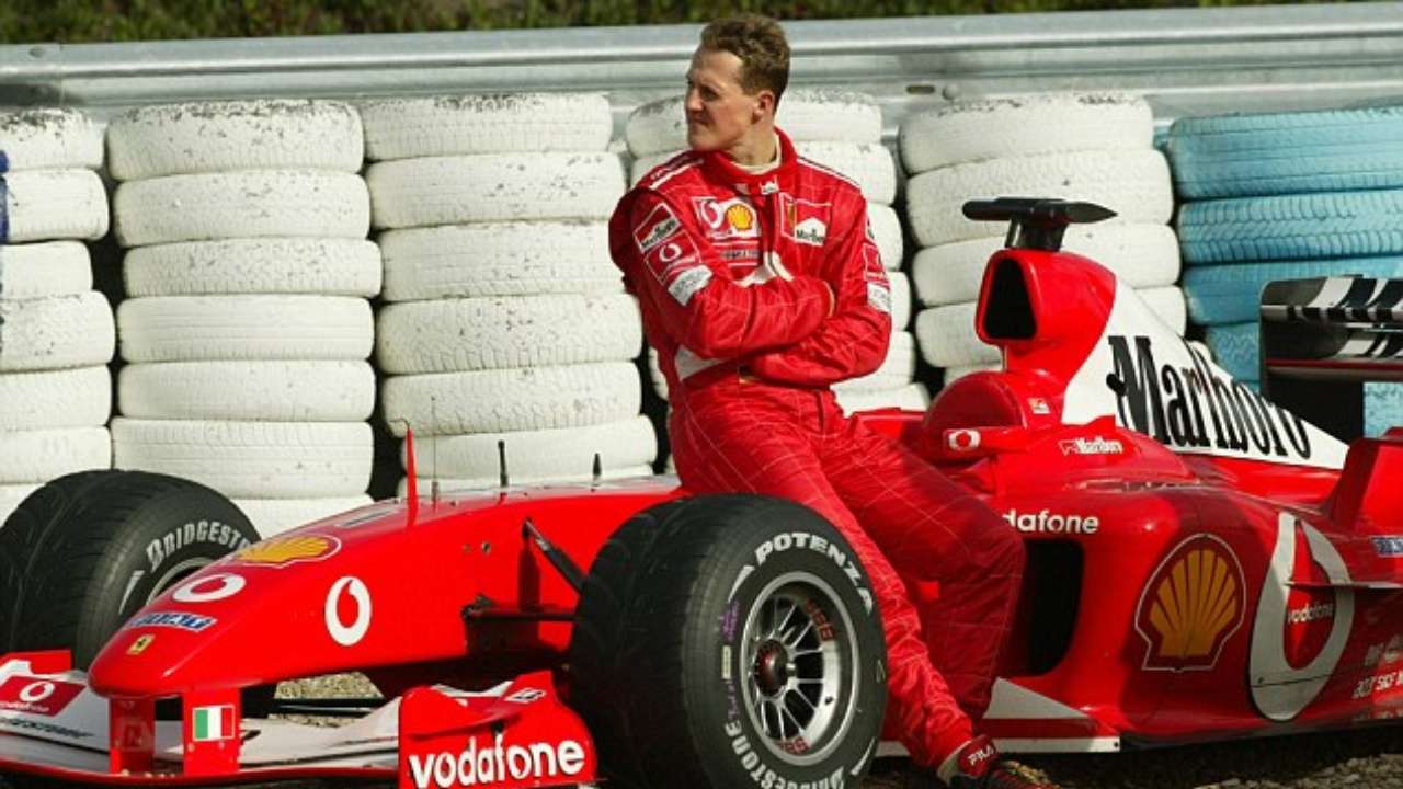 Michael Schumacher with Ferrari.