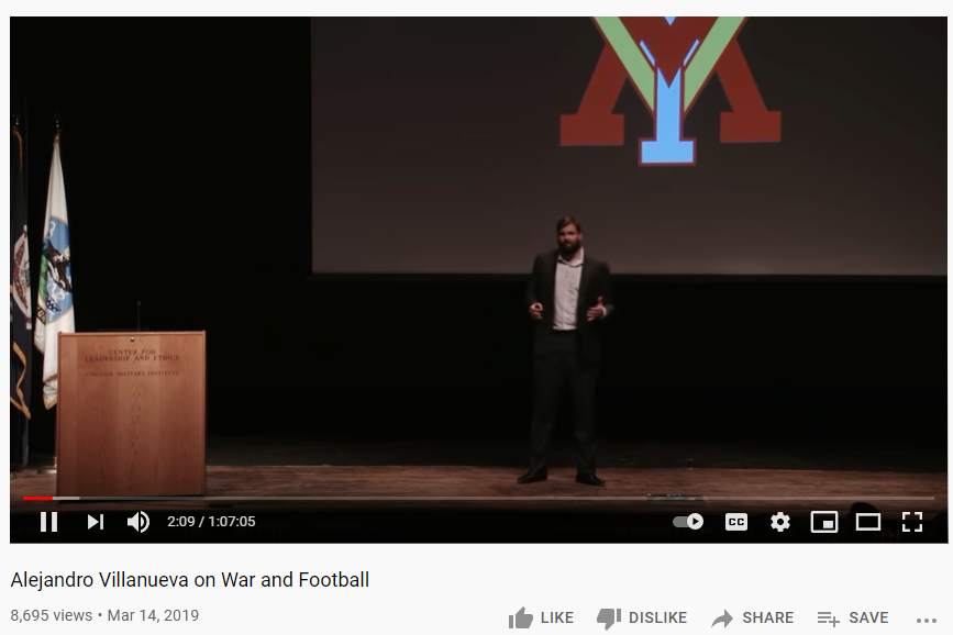 Alejandro on War and Football