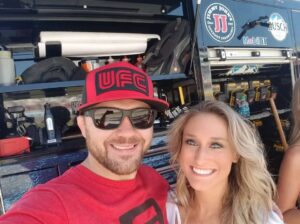 Bryan Caraway with his girlfriend
