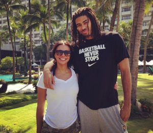Chris Copeland with his wife