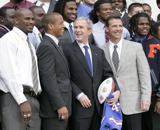 Chris Leak With President George Bush