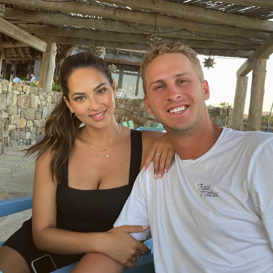 Jared Goff and Christen Harper