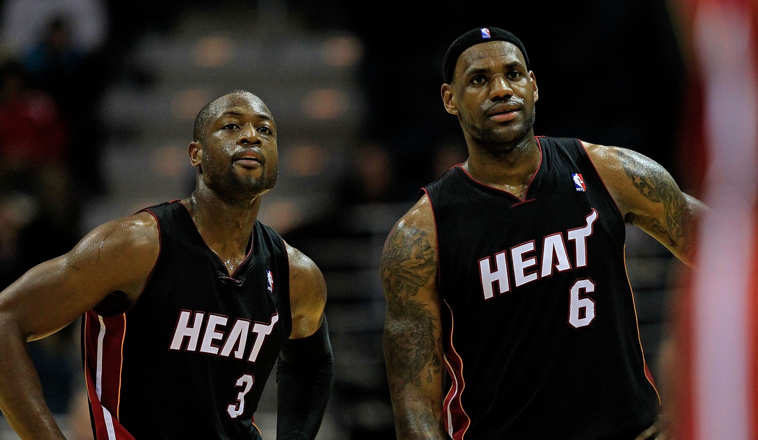 Dwyane Wade With LeBron James