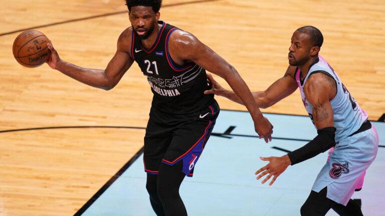 Joel Embid against the Heat