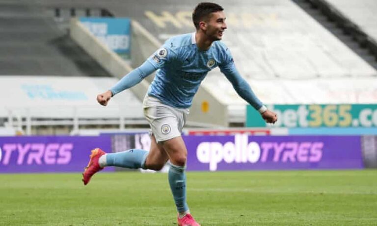 Ferran Torres scored a hat-trick for City (Source: The Guardian)