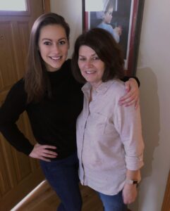 Kaitlin with her mother