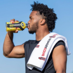 Kyler promoting his sports drink, Drinkbodyarmor