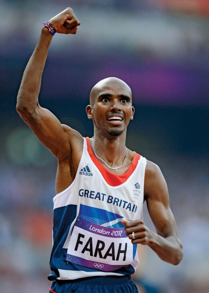 The renowned Somalian-British runner, Mo Farah