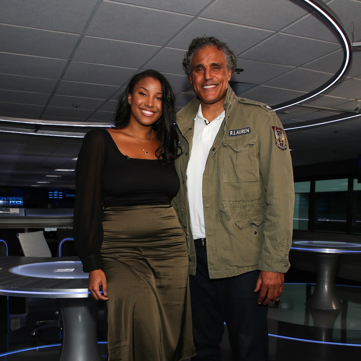 Rick Fox with his daughter, Sasha