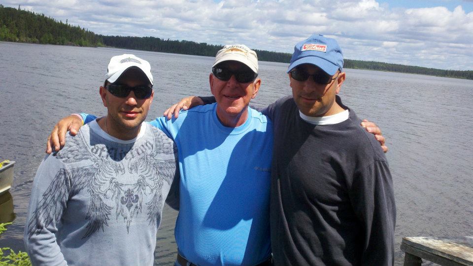 Rob with his Brother and Dad