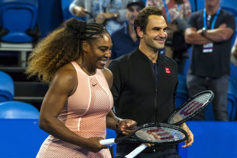 Serena Williams With Roger Federer