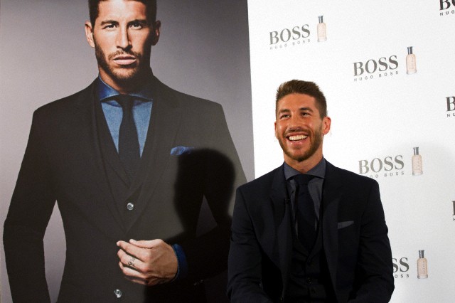Sergio Ramos launches Hugo Boss in Madrid.