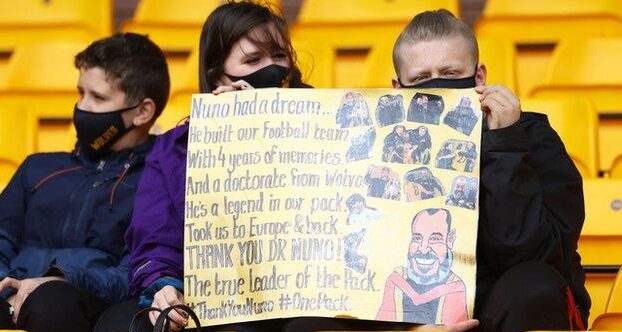 Supporter gave Nuno an emotional farewell (Source: BBC)
