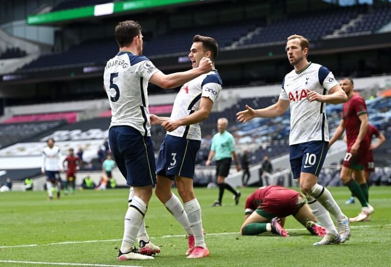 Tottenham 2-0 Wolves : Kane scored first goal(Source: Sportskeeda)