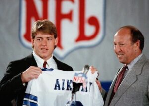 Troy Aikman during his draft