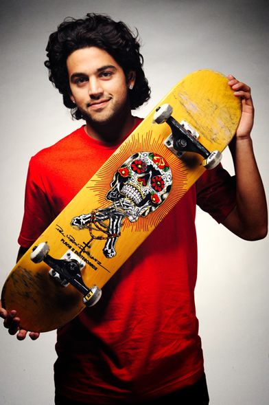 Paul Rodriguez and his best friend, his skateboard. 