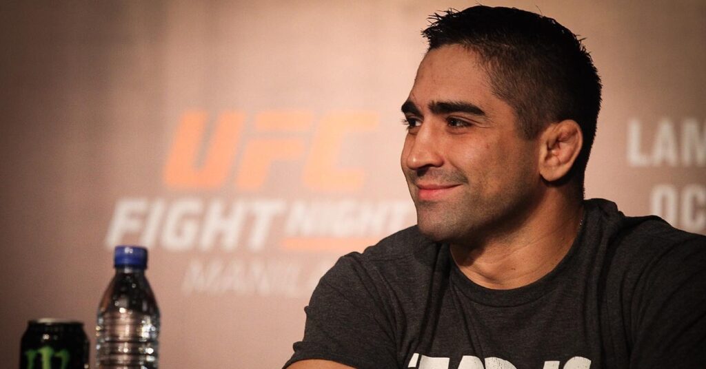 Ricardo Lamas being interviewed in an event before UFC Fight Night 3.