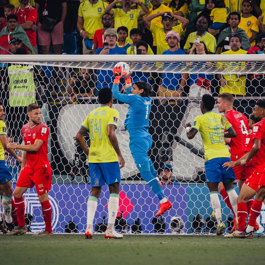 Yann Saving Goal During World Cup 2022 